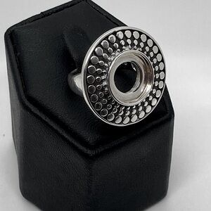 Kameleon 925 Sterling Polka Dot Disc Interchangeable JewelPop Ring | Sz 4.75